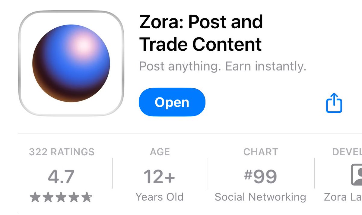 zora now at #99 in the US social category

highest ranking for an onchain social app