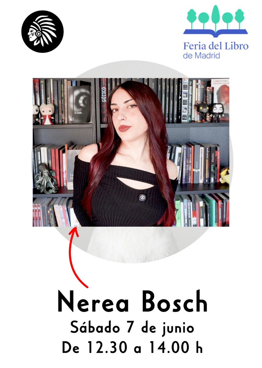 El 7 de Junio estaré firmando "Una noche de espíritus y secretos" en la feria del libro de Madrid. ¡Os espero a todos! ❤️