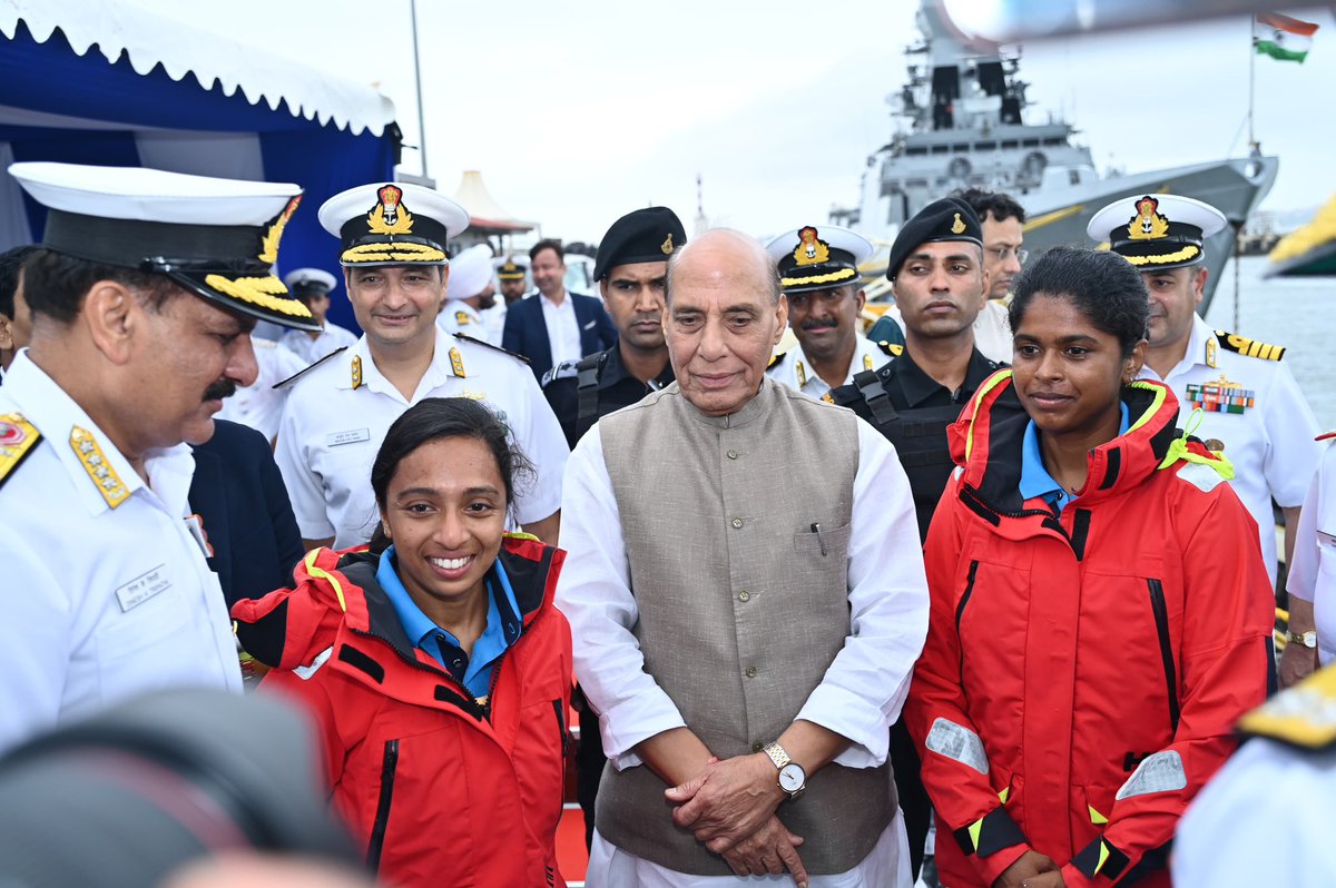 Welcome home Lt Cdrs Roopa &amp; Dilna!
#INSVTarini