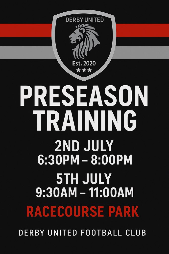 Just over 4 weeks before our pre-season begins! #football #derbyshire