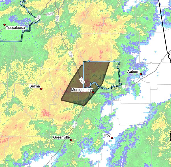 FLOOD ADVISORY FOR ELMORE COUNTY UNTIL 11 AM 

New event. Flood Advisory from 5/29/2025 9:10 AM to 11:00 AM CDT for Elmore County, AL. inws.ncep.noaa.gov/a/a.php?i=1148…