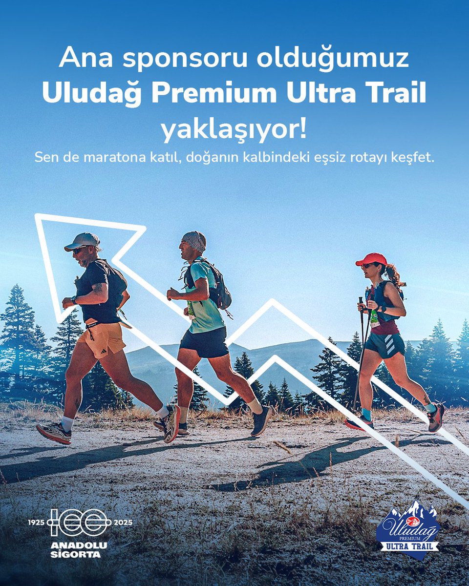 Yeni bir koşuya hazır mısın?
Ana sponsoru olduğumuz Uludağ Premium Ultra Trail yaklaşıyor! 🏃🏻🏃🏻‍♀️
Sen de 18-20 Temmuz arasında gerçekleşecek maratona katıl, Uludağ’ın doğal güzellikleri içerisinde sağlık için koş! 💙
 
#AnadoluSigorta #UludagUltraTrail