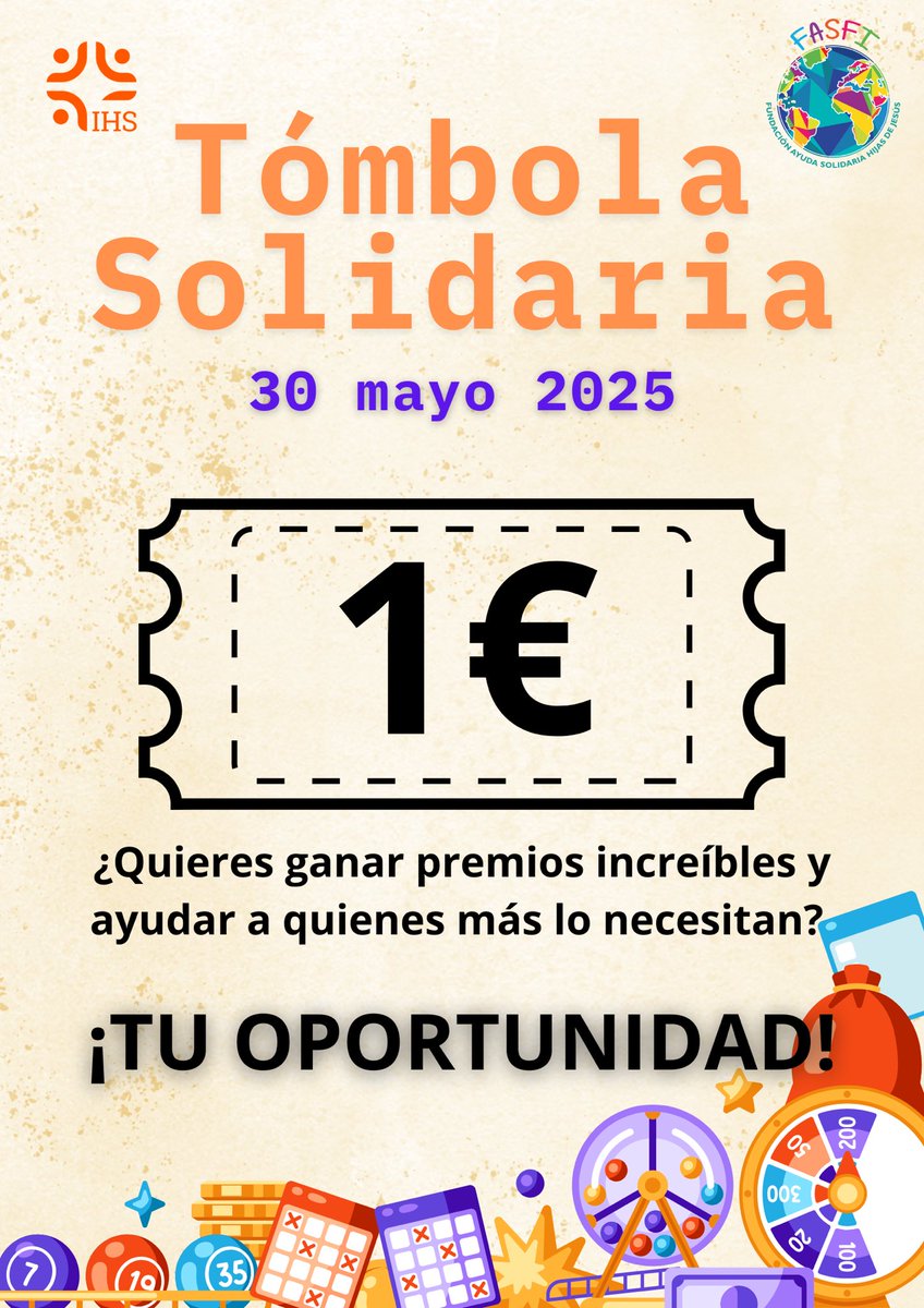 🎉 ¡Todo listo para la Tómbola Solidaria de mañana! Organizada con muchísima ilusión por el alumnado de Economía y Emprendimiento de 4ºESO 🎁 Todo lo recaudado irá destinado a <a href="/fasfi_/">FASFI</a> 
¡Gracias por colaborar! <a href="/JesuitinasPna/">Jesuitinas Pamplona</a> <a href="/jesuitinas/">Fundación Educativa Jesuitinas</a> 💛#EmprendimientoSocial #Solidaridad #FASFI