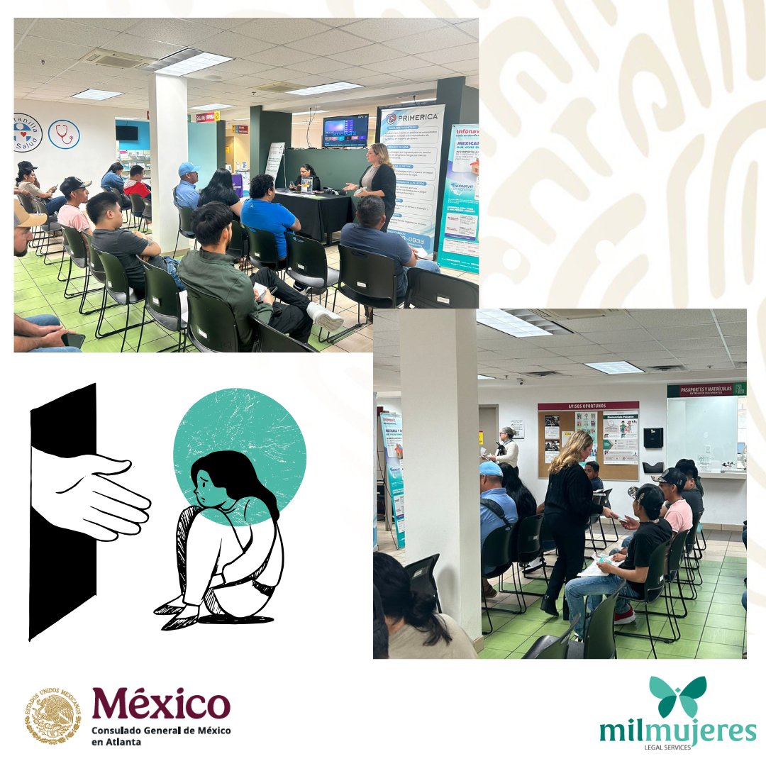 Consulmex Atlanta (@consulmexatl) on Twitter photo <a href="/MilMujeres/">Mil Mujeres</a> visitó #TuConsulMexATL para contarnos sobre sus servicios legales en materia de #inmigración. Brindando asesoría y representación legal a cualquier persona de la comunidad hispana, especialmente a personas sobrevivientes de crímenes violentos en EUA. <a href="/vcalva/">Vanessa Calva Ruiz (she/ella)</a> <a href="/SRE_mx/">Relaciones Exteriores</a> <a href="/MilMujeres/">Mil Mujeres</a> visitó #TuConsulMexATL para contarnos sobre sus servicios legales en materia de #inmigración. Brindando asesoría y representación legal a cualquier persona de la comunidad hispana, especialmente a personas sobrevivientes de crímenes violentos en EUA. <a href="/vcalva/">Vanessa Calva Ruiz (she/ella)</a> <a href="/SRE_mx/">Relaciones Exteriores</a>