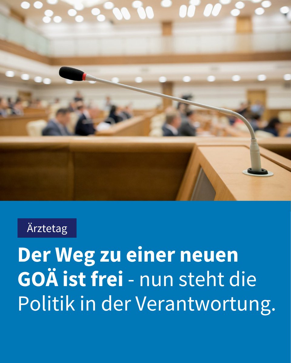 PKV-Verband (@pkv_verband) on Twitter photo Der Deutsche #Ärztetag hat heute mit sehr großer Mehrheit den Vorstand der Bundesärztekammer beauftragt, die gemeinsam mit dem PKV-Verband entwickelten Entwürfe zu einer novellierten #GOÄ an das <a href="/BMG_Bund/">Bundesgesundheitsministerium</a> zu übergeben. Der Ärztetag fordert das Bundesgesundheitsministerium auf, Der Deutsche #Ärztetag hat heute mit sehr großer Mehrheit den Vorstand der Bundesärztekammer beauftragt, die gemeinsam mit dem PKV-Verband entwickelten Entwürfe zu einer novellierten #GOÄ an das <a href="/BMG_Bund/">Bundesgesundheitsministerium</a> zu übergeben. Der Ärztetag fordert das Bundesgesundheitsministerium auf,