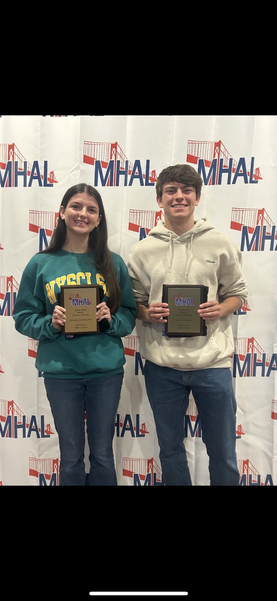 Congrats to Danielle and Max Darling, our 2025 MHAL Scholar Athletes!  <a href="/rhcsd/">Red Hook Schools</a> <a href="/HookRaider/">Red Hook Raiders Sports Club</a> <a href="/RedHookSeniorHS/">Red Hook High School</a> <a href="/JanetWarden/">Dr. Janet Warden</a> <a href="/SectionIXSports/">Section IX Athletics</a> <a href="/MHALSports/">MHAL</a>