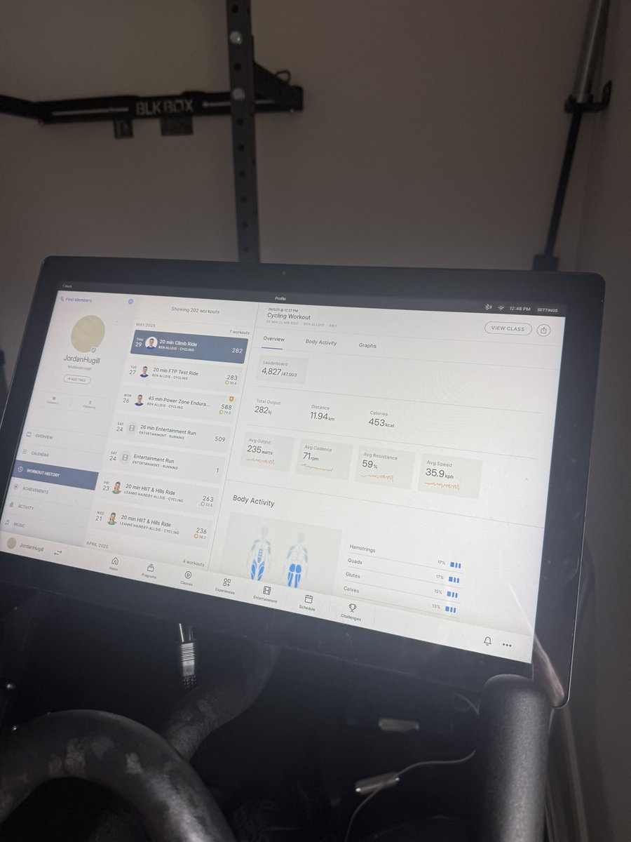 That time of year again! <a href="/onepeloton/">Peloton</a> 🥵🥵🥵

instagram.com/jthugill?igsh=…