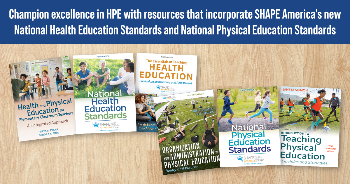 HumanKineticsPhysEd (@humankineticspe) on Twitter photo Apply the new <a href="/SHAPEAmerica/">SHAPE America</a> National Health & Physical Education Standards with the help of our resources! Learn about these new & forthcoming texts today, including requesting review copies.
#PhysicalEducation: ecs.page.link/YP9u4
#HealthEducation: ecs.page.link/CRRXF Apply the new <a href="/SHAPEAmerica/">SHAPE America</a> National Health & Physical Education Standards with the help of our resources! Learn about these new & forthcoming texts today, including requesting review copies.
#PhysicalEducation: ecs.page.link/YP9u4
#HealthEducation: ecs.page.link/CRRXF