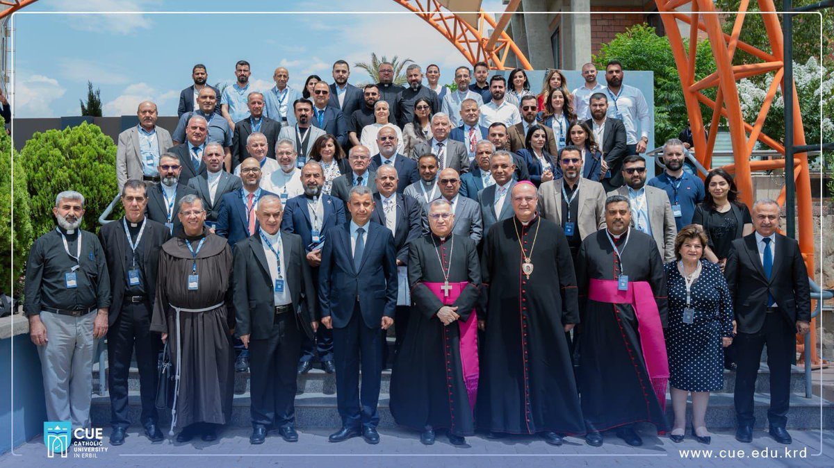 KRI President Mr Nechirvan Barzani opening &amp; supporting the 3 Day 2nd Church Endowments Administration Conference at the Catholic University in Erbil; an initiative on the management of Christian endowments to be enshrined within the Iraqi Constitution . The passing of this law