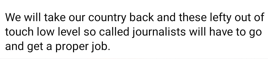Natalie Fahy (@nat_fahy) on Twitter photo My favourite bit of <a href="/LeeAndersonMP_/">Lee Anderson MP</a> 's rant against us. Good luck living in a country without journalists. For someone who believes in freedom of speech this is ridiculous, Lee. My favourite bit of <a href="/LeeAndersonMP_/">Lee Anderson MP</a> 's rant against us. Good luck living in a country without journalists. For someone who believes in freedom of speech this is ridiculous, Lee.
