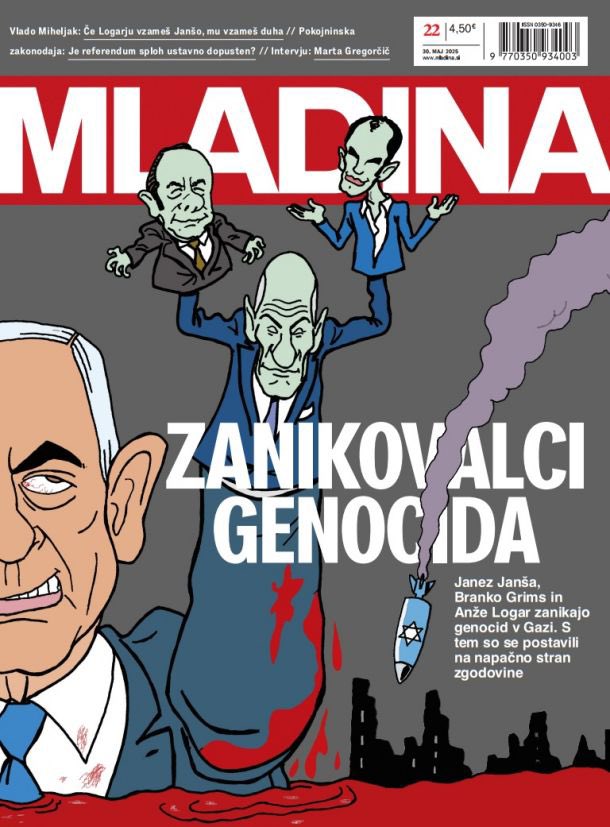 To je ključna misel iz kolumne Shadija Hamida v The Washington Post. Janša, Grims in Logar so zanikovalci genocida. Postavili so se na napačno stran zgodovine. Jutri v Mladini.