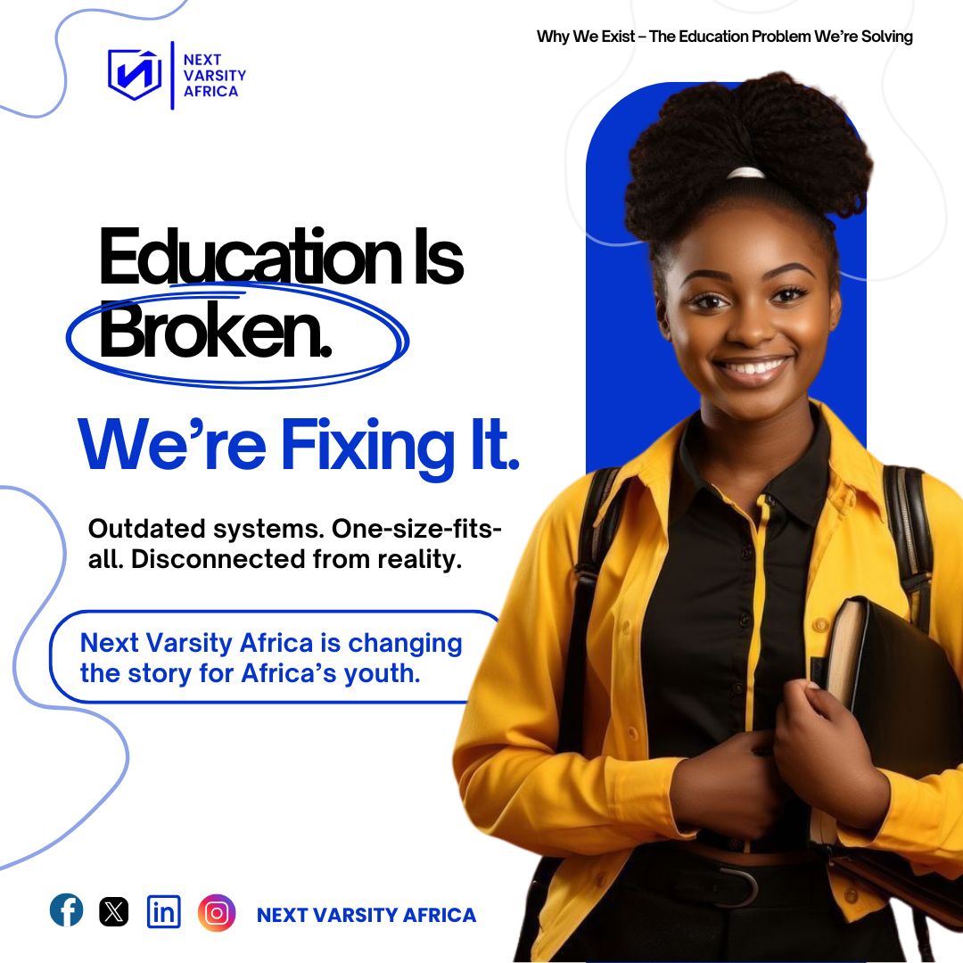 Break free from the broken education system! Next Varsity Africa is revolutionizing learning: pace yourself, choose your path, gain real-world skills. Join us! 
chat.whatsapp.com/DzCB2dQZ9vJAo3…

#NextVarsityAfrica #EdReform