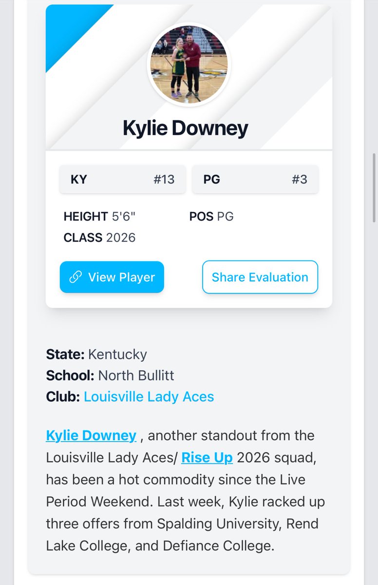 Lady Aces/Rise Up AAU (@ladyacesaau) on Twitter photo Great write up <a href="/KylieDowney4/">Kylie Downey</a> Keep working hard girl and more offers will come! Thank you <a href="/PGHAkeem/">Akeem Webb</a> for the write up and your time watching our program <a href="/riseupsports1/">Rise Up Sports Media</a> <a href="/alyxwhite_/">Alyx White</a> Great write up <a href="/KylieDowney4/">Kylie Downey</a> Keep working hard girl and more offers will come! Thank you <a href="/PGHAkeem/">Akeem Webb</a> for the write up and your time watching our program <a href="/riseupsports1/">Rise Up Sports Media</a> <a href="/alyxwhite_/">Alyx White</a>