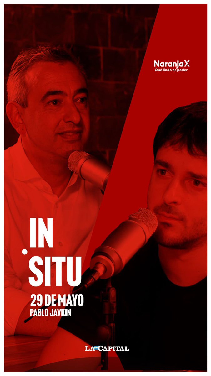 Tirano Prófugo (@tomastrape) on Twitter photo Hoy 20 hs inicia In Situ. Un ciclo mano a mano con la política, el empresariado, artistas y deportistas. Arranca con el Intendente de Rosario <a href="/pablojavkin/">Pablo Javkin</a> 🎙️Un especial agradecimiento a Matías Salvatierra y Lisandro Machain por el laburo puesto. A <a href="/lacapital/">Diario La Capital</a> y <a href="/NaranjaX/">Naranja X</a> por Hoy 20 hs inicia In Situ. Un ciclo mano a mano con la política, el empresariado, artistas y deportistas. Arranca con el Intendente de Rosario <a href="/pablojavkin/">Pablo Javkin</a> 🎙️Un especial agradecimiento a Matías Salvatierra y Lisandro Machain por el laburo puesto. A <a href="/lacapital/">Diario La Capital</a> y <a href="/NaranjaX/">Naranja X</a> por