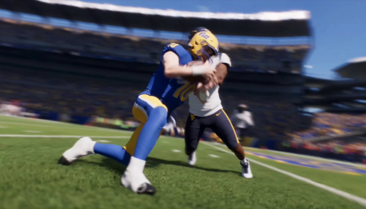 Pitt QB Eli Holstein &amp; the Backyard Brawl featured in the CFB26 trailer 🔥