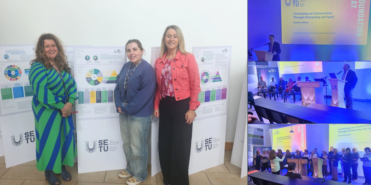 #SETULibraries attending day 3 of Foundation Day <a href="/SETUIreland/">South East Technological University</a>  Carlow Campus. Inspiring talks and panel discussion 👍focused on 'Connecting our Communities through Partnership and Sport'.