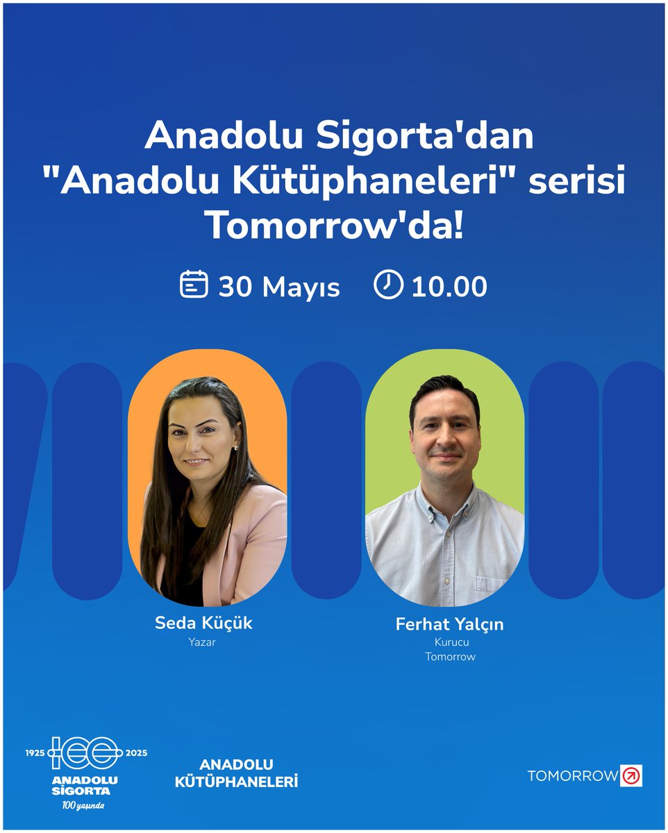 Her ay bir konuk, her ay yeni bir keşif! 📚
Yazar Seda Küçük, bu ay Anadolu Kütüphaneleri’ne konuk oluyor!

#AnadoluSigorta #AnadoluKütüphaneleri