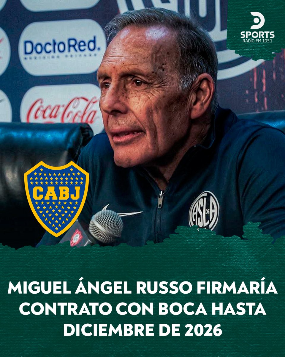 👀 ¿HASTA 2026?

🔵🟡 Miguel Ángel Russo, ahora ex DT de San Lorenzo, acordó su salida del Ciclón y sellaría su contrato con Boca hasta diciembre de 2026.

📻 Lo escuchaste en #NoVeoLaHora por DSPORTS Radio FM 103.1, #ElSonidoDelDeporte