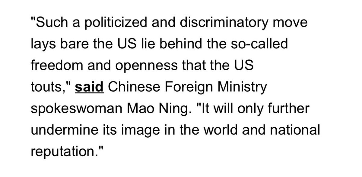 oh you’re a “free country”? yet you won’t let a totalitarian country spy on you and steal your shit. curious!