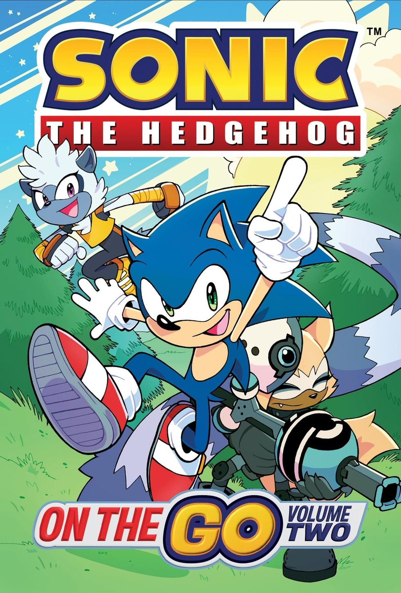 Here's the cover for #IDWSonic On The Go, Vol. 2! The book will include issues 13-through-20 of the Sonic the Hedgehog series, the 2019 Annual, and the Tangle &amp; Whisper miniseries. The collection is currently slated for release in February 2026.

#SonicNews