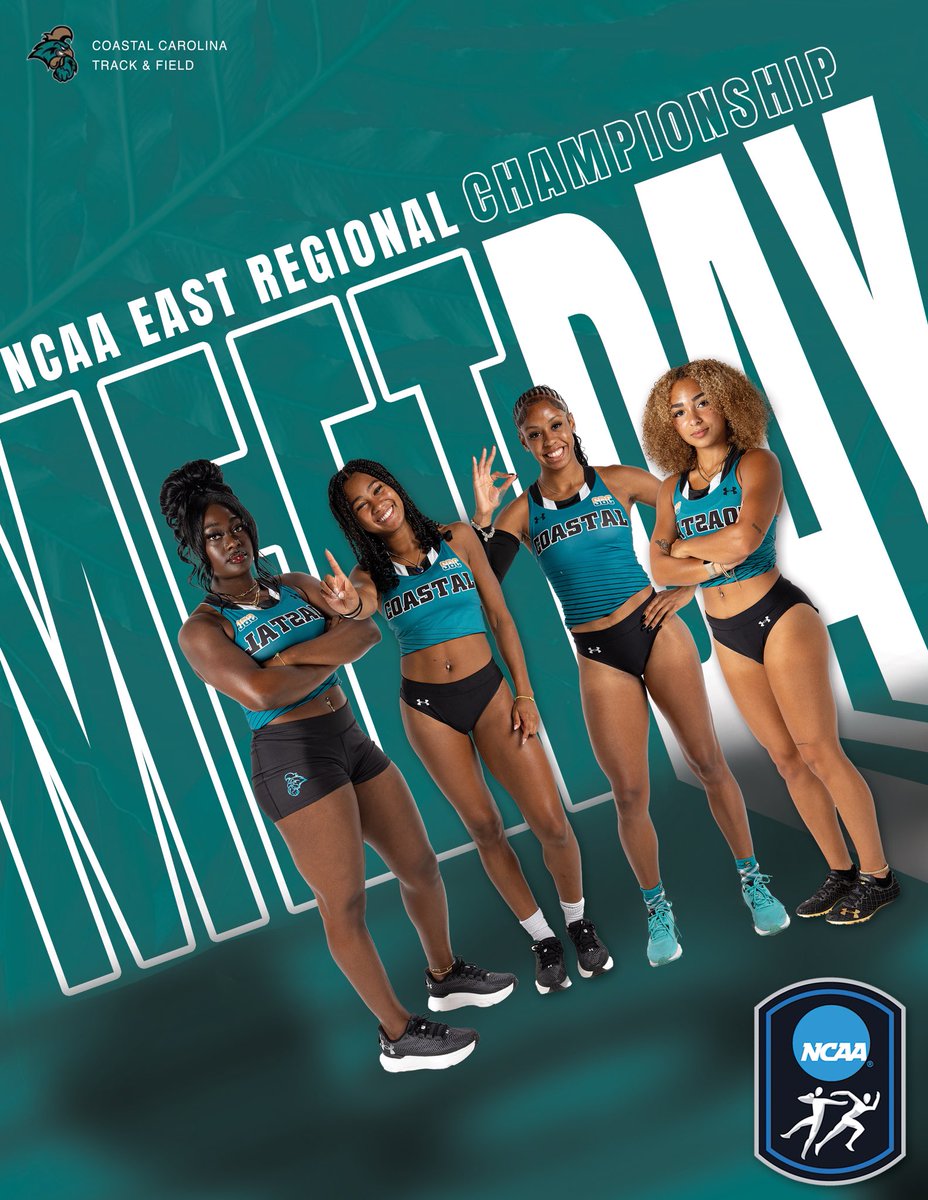 CoastalTFXC's tweet image. Day ✌️
Live results/ESPN+ streaming: flashresults.ncaa.com/Outdoor/2025/F…
#TealNation | #ChantsUp