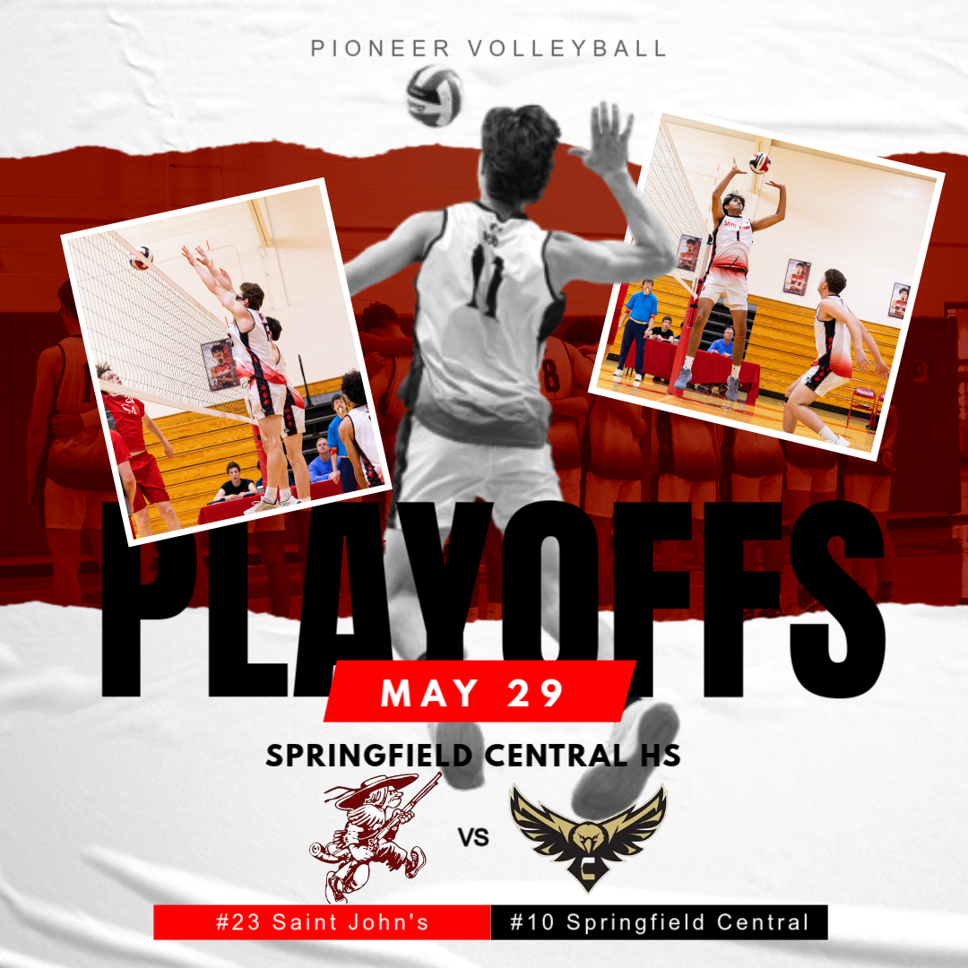 Playoff game day!

<a href="/SJHS_PioneersAD/">Saint John's HS Athletics</a>