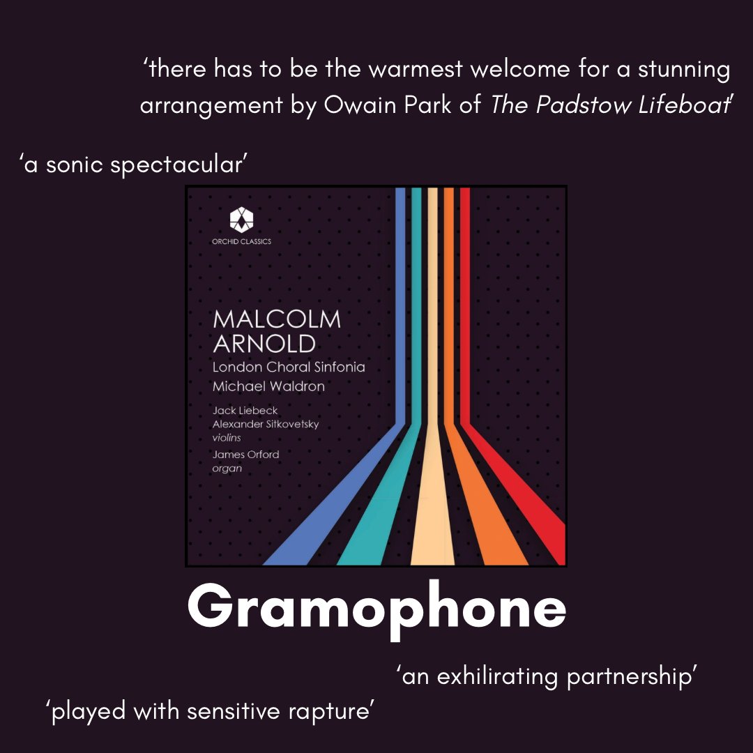 London Choral Sinfonia (@thelcsmusic) on Twitter photo Have you listened to the Malcolm Arnold album yet? 🎧💿
Thanks to <a href="/GramophoneMag/">Gramophone</a> for this fantastic review of our latest release - listen now: orchid-music.lnk.to/LCSArnold 🔗
#lcs #michaelwaldron #jackliebeck #alexandersitkovetsky #jamesorford #orchidclassics #gramophone Have you listened to the Malcolm Arnold album yet? 🎧💿
Thanks to <a href="/GramophoneMag/">Gramophone</a> for this fantastic review of our latest release - listen now: orchid-music.lnk.to/LCSArnold 🔗
#lcs #michaelwaldron #jackliebeck #alexandersitkovetsky #jamesorford #orchidclassics #gramophone