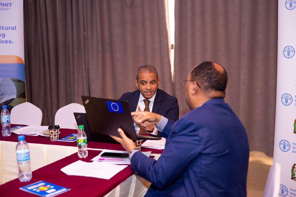 FAOTanzania's tweet photo. Today, @FAO convened the 3rd #STREPHIT Steering Committee meeting in Dodoma, chaired by Dr. Stephen Nindi, Deputy PS - @WizaraKilimo . The session focused on key milestones, challenges, and proposed solutions to strengthen plant health systems in ๐น๐ฟ https://t.co/cogQTMm7UM