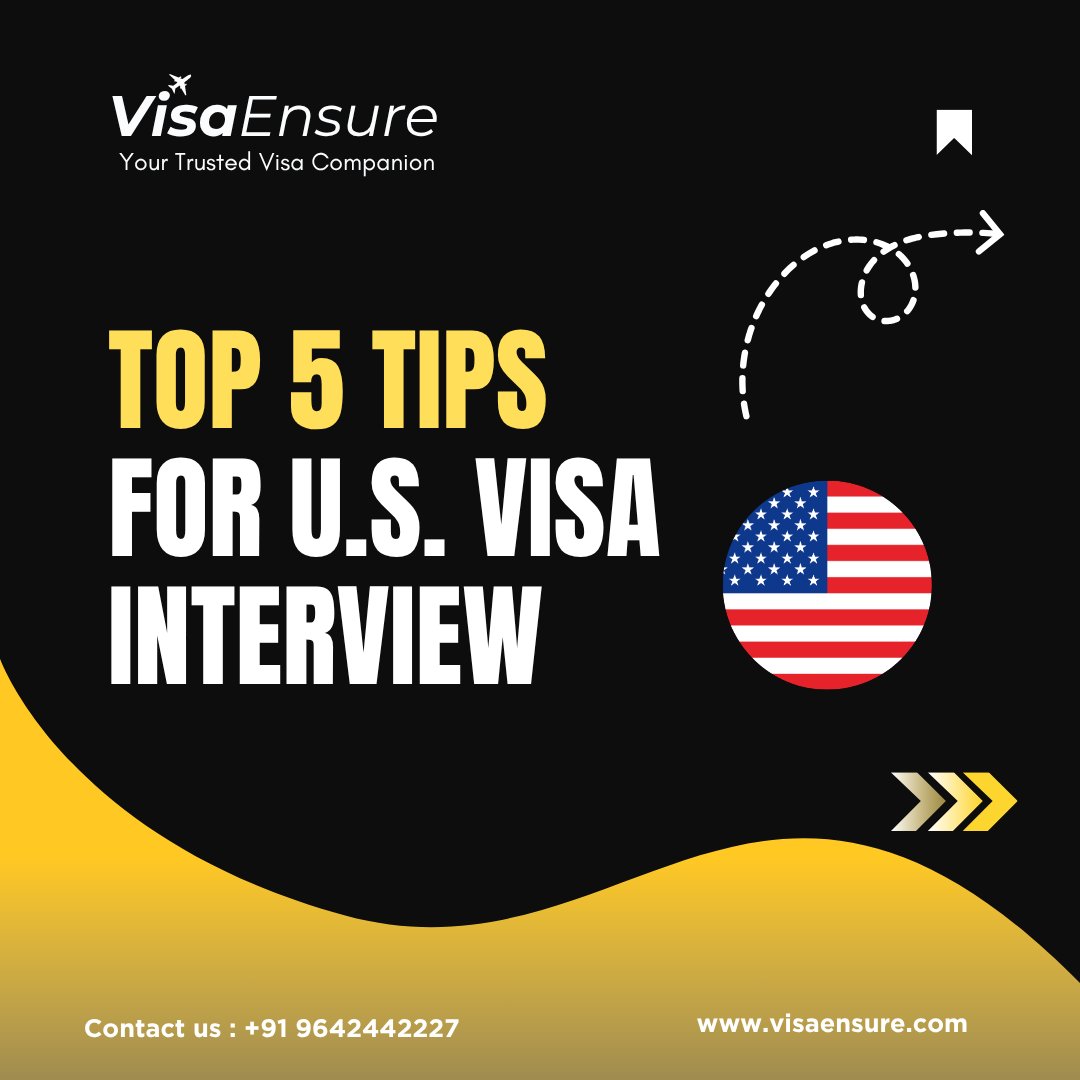 Visa_Ensure's tweet image. 😬 Visa interview coming up? Don’t stress!

Here are 5 quick tips to ace it👇
✅ Be honest
✅ Stay confident
✅ Know your docs
✅ Dress smart
✅ Keep it clear

💡 Free prep call: 096424 42227
🌐 visaensure.com

#USVisa #VisaInterviewTips #F1Visa #B1B2Visa #VisaEnsure