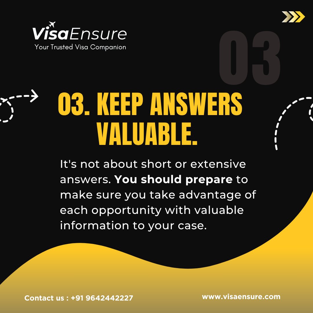 Visa_Ensure's tweet image. 😬 Visa interview coming up? Don’t stress!

Here are 5 quick tips to ace it👇
✅ Be honest
✅ Stay confident
✅ Know your docs
✅ Dress smart
✅ Keep it clear

💡 Free prep call: 096424 42227
🌐 visaensure.com

#USVisa #VisaInterviewTips #F1Visa #B1B2Visa #VisaEnsure