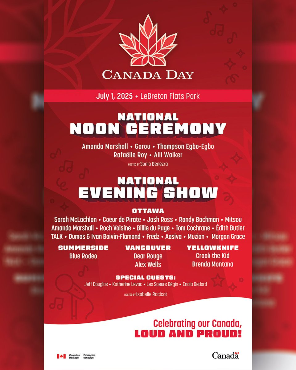 Big announcement! Randy Bachman will be among the special guests taking part in the National Evening Show for Canada Day 2025! The show will take place on July 1 at Ottawa’s LeBreton Flats Park from 8PM to 10PM Eastern Time and will be broadcast on CBC, CBC News Network, CBC Gem,