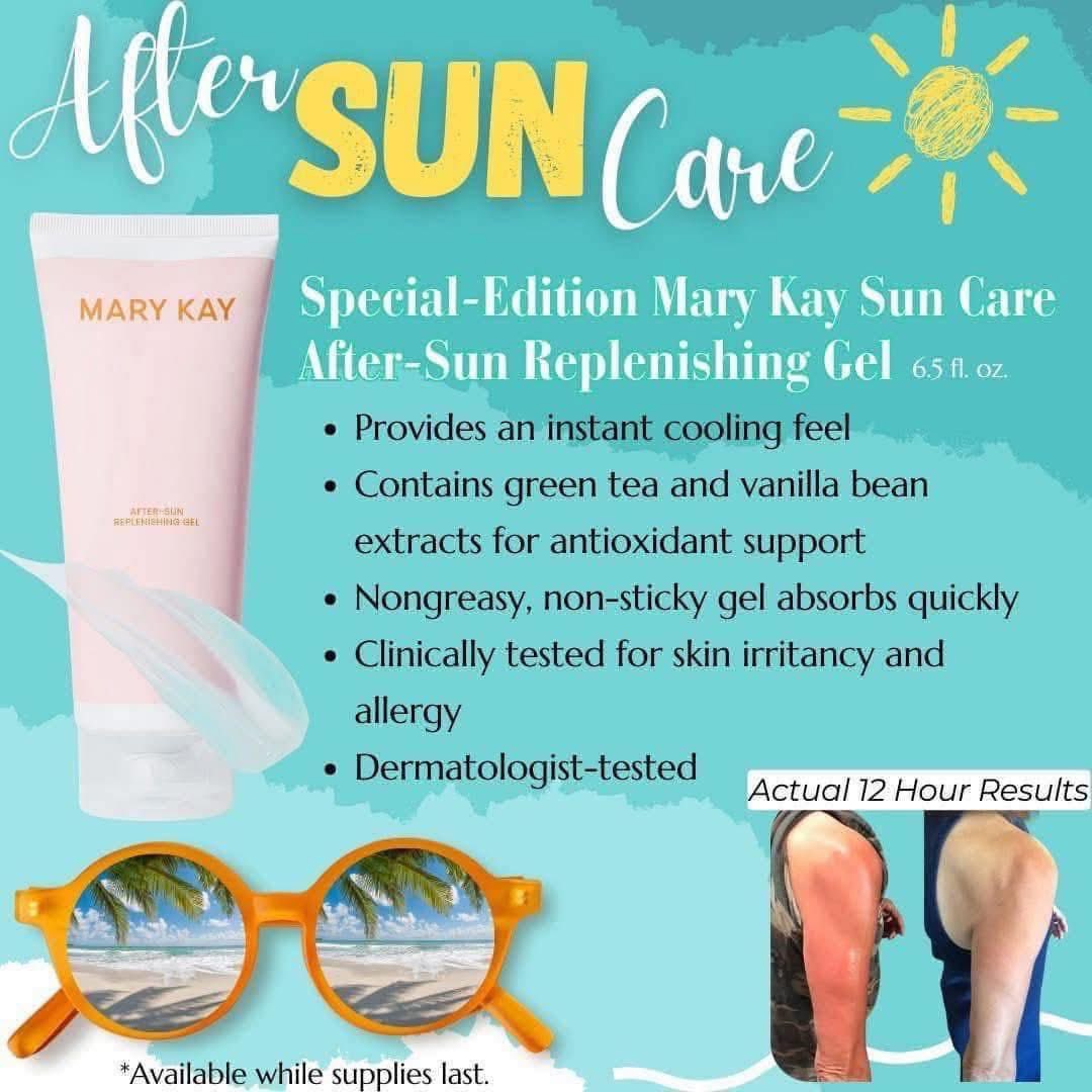 MaeOrmrod's tweet photo. After a day under the sun, give your skin the care it deserves. After-Sun Replenishing Gel:
🌿 Enriched with soothing botanical extracts
💧 Ultra-light and fast-absorbing
🧴 Non-sticky with a cooling sensation
🧪 Dermatologist-tested
Ensure your skin feels hydrated &amp; smooth https://t.co/lrvehumfAz