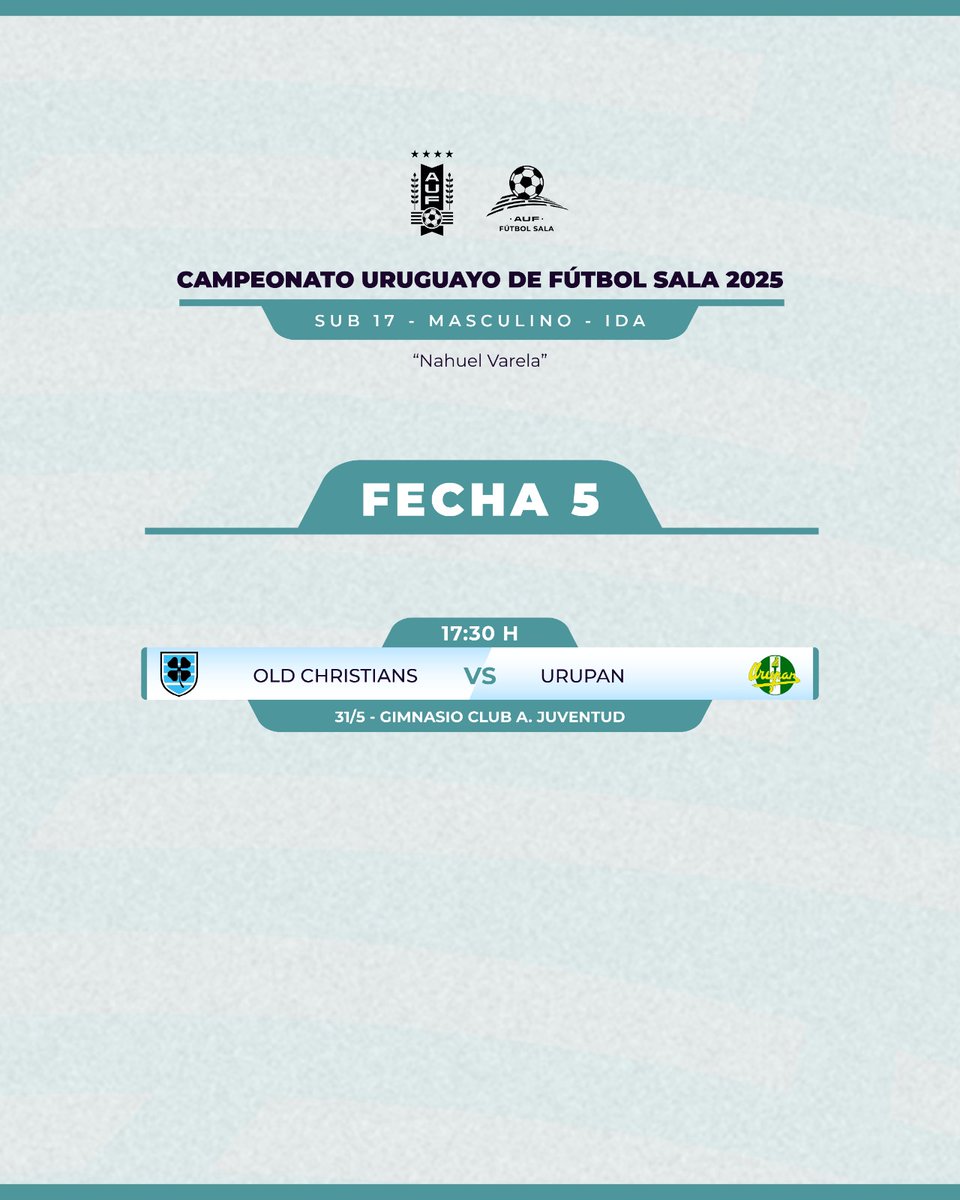 🖐🏻 𝙇𝙖 𝙦𝙪𝙞𝙣𝙩𝙖

Del Campeonato Masculino.

#SalaUruguayo