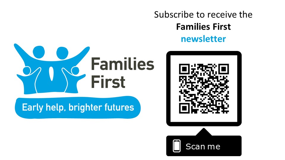 The new edition of Families First News is out now! Keep up-to-date with news from Hertfordshire's early help Services. You can view, read and share with colleagues at hertfordshirefamiliesfirst.org.uk or by scanning the QR code below