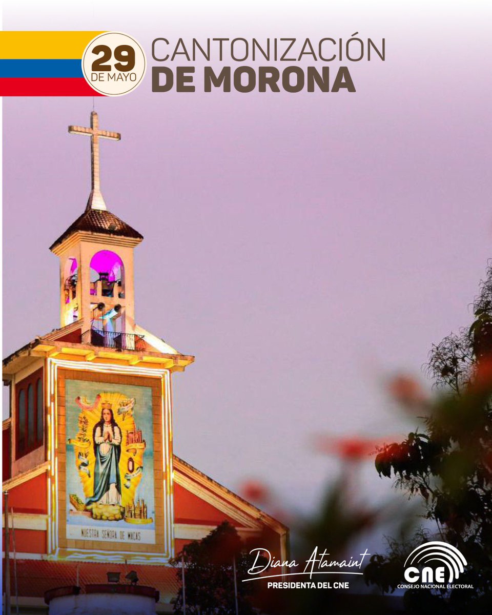 ¡Felices 1️⃣6️⃣4️⃣ años, querido Morona! 

Celebramos con orgullo la fuerza y el compromiso de su gente, que con trabajo, cultura y esperanza siguen construyendo un cantón más justo y unido. 

¡Viva Macas y viva Morona!