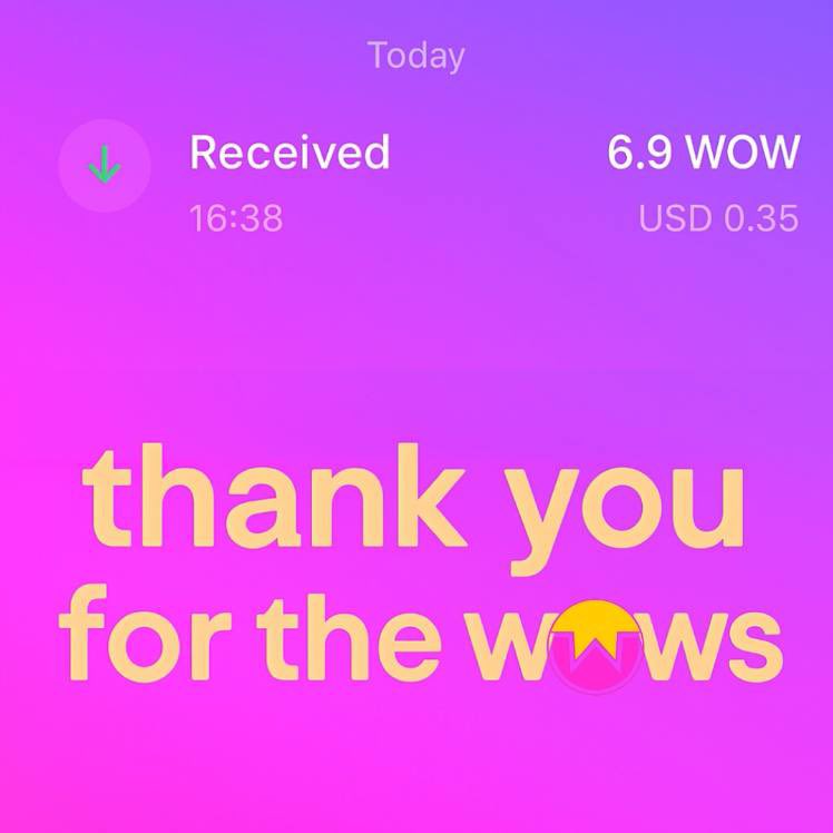 Thanks for the WoW’s Anon