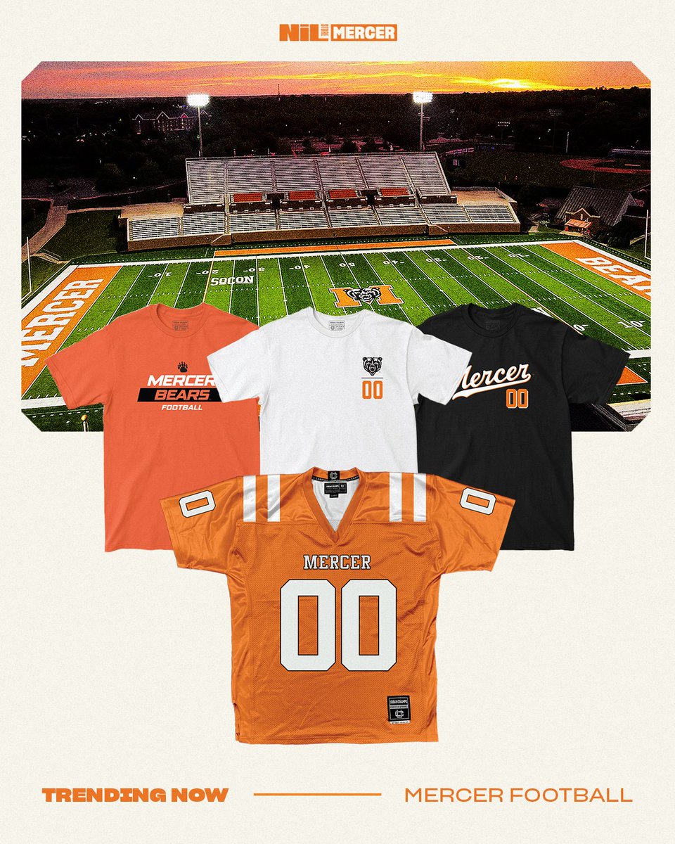 Mercer NIL Store (@mercernilstore) on Twitter photo Trending on the NIL Store: <a href="/MercerFootball/">Mercer Football</a>
Gear up as the season approaches and support the athletes with every purchase!
Shop: nil.store/mercer/sports/… Trending on the NIL Store: <a href="/MercerFootball/">Mercer Football</a>
Gear up as the season approaches and support the athletes with every purchase!
Shop: nil.store/mercer/sports/…