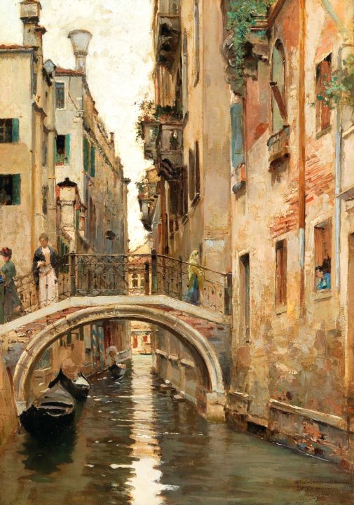 Art of the Day: "A canal in Venice". Buy at: ArtPal.com/artcollectionl…