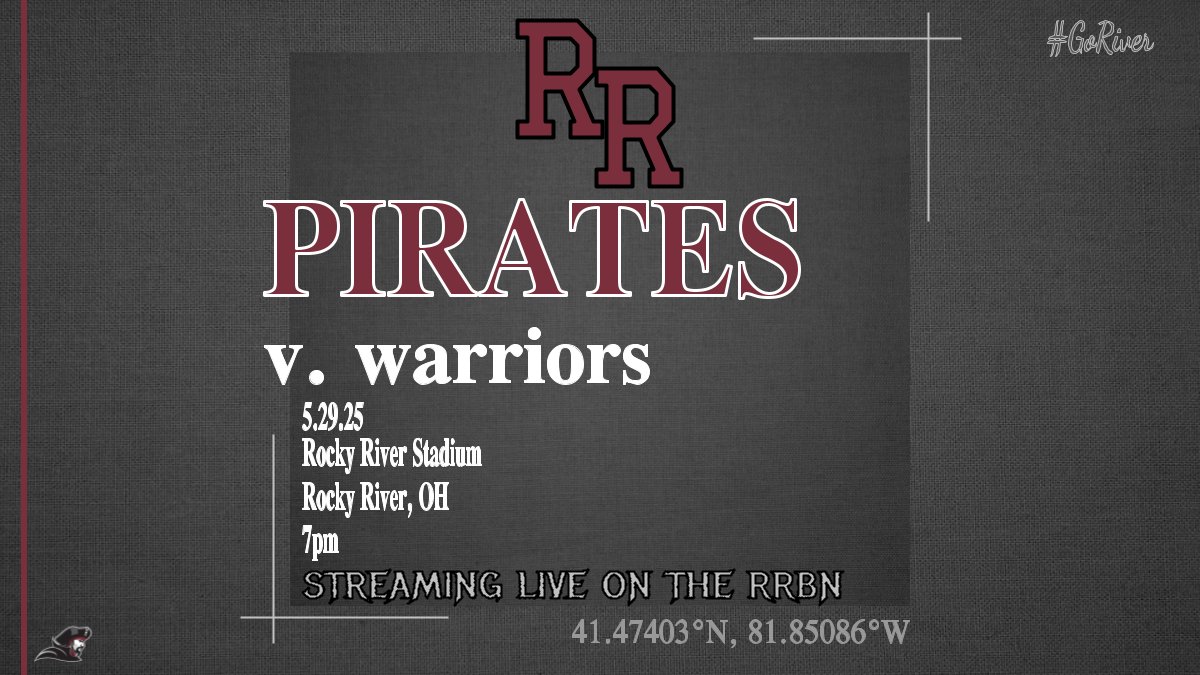 Rocky River Broadcasting Network (@rrhsbn) on Twitter photo REGIONAL FINAL! <a href="/WJHSBoysLax/">Walsh Jesuit HS Boys Lacrosse</a> visits <a href="/RockyRiverLax/">Rocky River Lacrosse</a> tonight for an epic matchup! Catch the LIVE-Stream here at 7pm: boxcast.tv/channel/g8vkmf…
#rrhs #PiratePride #GoTime #SecondSeason REGIONAL FINAL! <a href="/WJHSBoysLax/">Walsh Jesuit HS Boys Lacrosse</a> visits <a href="/RockyRiverLax/">Rocky River Lacrosse</a> tonight for an epic matchup! Catch the LIVE-Stream here at 7pm: boxcast.tv/channel/g8vkmf…
#rrhs #PiratePride #GoTime #SecondSeason