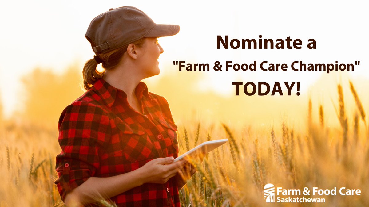 DO YOU KNOW A Farm &amp; Food Hero? 🌾🐄

Whether they're promoting sustainable farming practices or advocating for the welfare of our animals, we want to hear about them! 

NOMINATE a Farm &amp; Food Champion today and help us celebrate their contributions.🌟

farmfoodcaresk.org/events-and-pro…