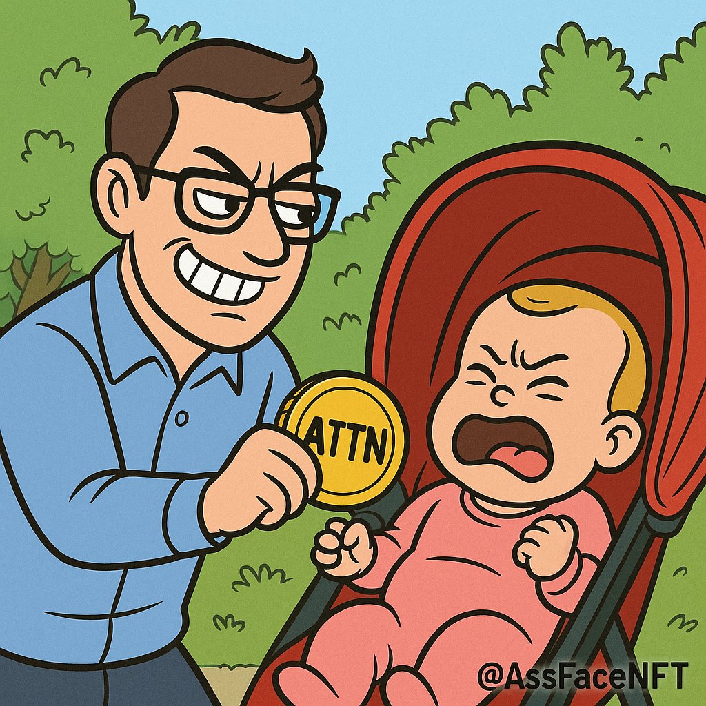 AssFaceNFT's tweet image. Getting your @ATTNtoken is like stealing candy from a baby! 🍭

I&apos;m all for it, @GiveRep to this #AssFace! 🙌🏻👼🏻