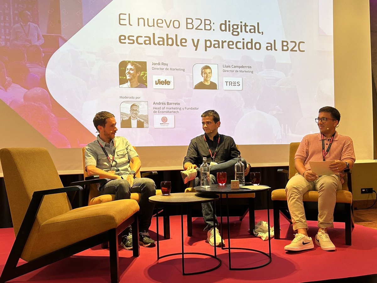 Rubén Bastón (@rubenbaston) on Twitter photo “Si eres B2B, debes tener un ecommerce pero tratarlo como una herramienta más para los equipos comerciales actuales”
Lluis Campderrós de Tres Griferia
Con <a href="/abarretosalas/">Andres Barreto</a> y Jordi Roy de Viefe
#LogicommerceConnect “Si eres B2B, debes tener un ecommerce pero tratarlo como una herramienta más para los equipos comerciales actuales”
Lluis Campderrós de Tres Griferia
Con <a href="/abarretosalas/">Andres Barreto</a> y Jordi Roy de Viefe
#LogicommerceConnect