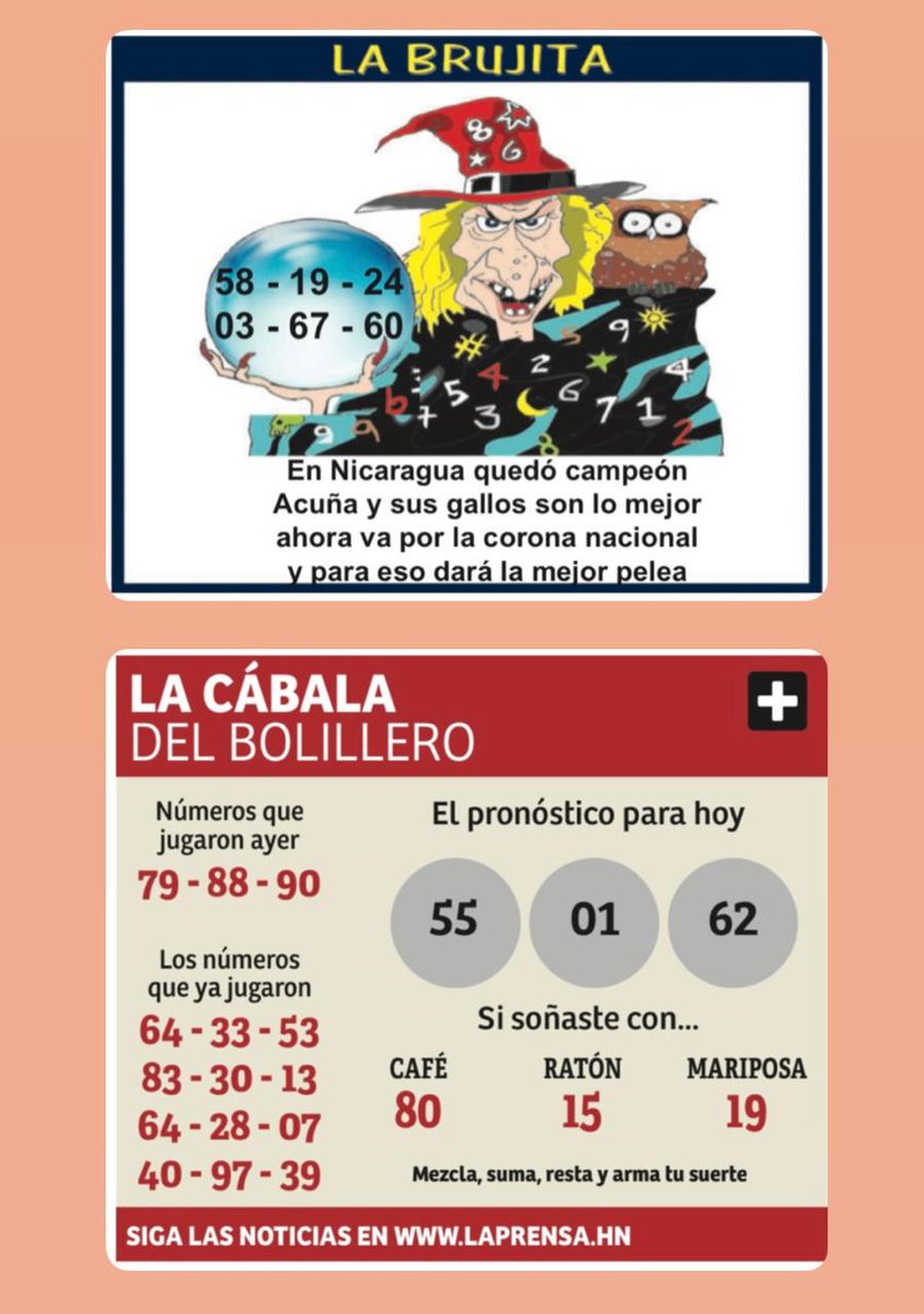 ¡Mucha suerte jugadores!

#cabalas