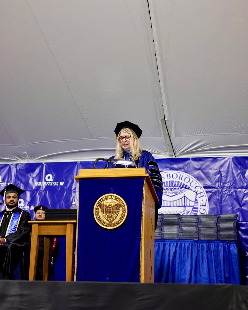 “Welcome Class of 2025. There are more than 1600 candidates for graduation, and congratulations to each of you!”

Dr. Christine Mangino, President Queensborough Community College