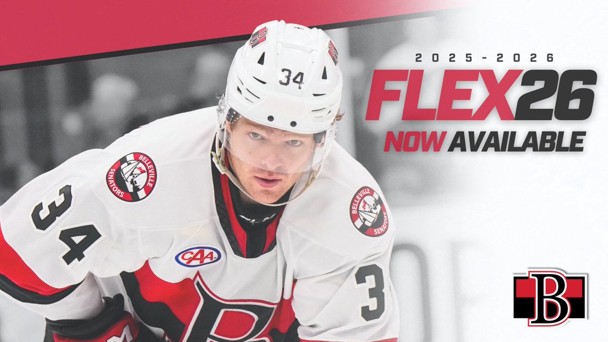 🚨 Flex 26 is here — your season, your way!

Get in on the action with flexible tickets, exclusive benefits, and savings all season long!

✅ Save on Ottawa Senators tickets
✅ Get the official B Sens Member Calendar
✅ Enjoy an interest-free payment plan
✅ Priority access to