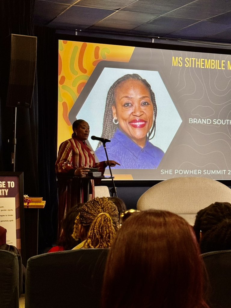 Marketing Powerhouse <a href="/the_sithe/">Sithembile Ntombela(MaNdaba)</a> from #BRANDSA , took some time to talk about the importance of supporting locally manufactured and accredited menstrual hygiene products. <a href="/She_PowHer/">She PowHer</a> Summit 2025.