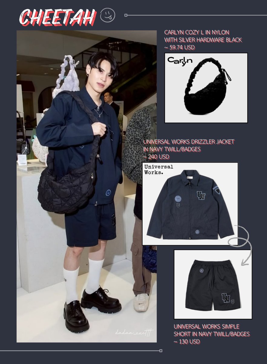 dadaa_xxcttt's tweet image. คอสตูมกับกระเป๋าสุดเท่ของพี่อินฟลูสุดหล่อ👕👖👜✨️

#Carlyn #CarlynThailand 
#UniversalWorks
#ชีต้าเป็นเสือไม่ใช่แมว #ch33t4hh