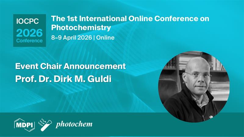 Photochem MDPI (@photochem_mdpi) on Twitter photo We are honored to welcome Prof. Dr. Dirk M. Guldi <a href="/GroupGuldi/">Guldi_Group</a> as the Event Chair of the 1st International Online Conference on Photochemistry #IOCP2026 , organized by <a href="/MDPI/">MARIA DEL PINO ILLAD</a>
📅Stay tuned for more updates!
🔗brnw.ch/21wT0xU
#Photochemistry #OnlineConference #ScienceEvents We are honored to welcome Prof. Dr. Dirk M. Guldi <a href="/GroupGuldi/">Guldi_Group</a> as the Event Chair of the 1st International Online Conference on Photochemistry #IOCP2026 , organized by <a href="/MDPI/">MARIA DEL PINO ILLAD</a>
📅Stay tuned for more updates!
🔗brnw.ch/21wT0xU
#Photochemistry #OnlineConference #ScienceEvents