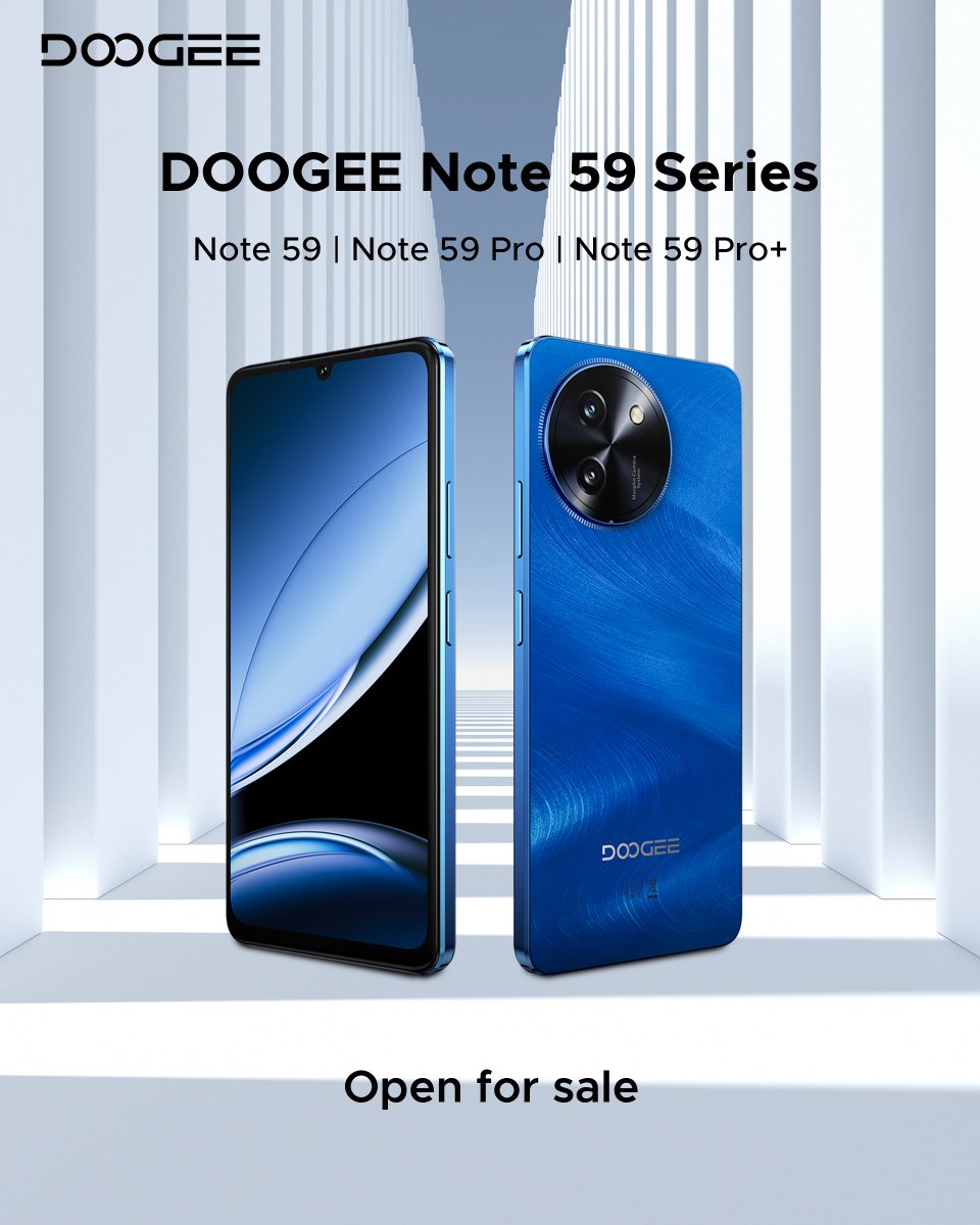 5G Higher Speed, Larger Battery, Slimmer Body — DOOGEE Note 59 Series is open for sale!
Note 59: amzn.to/3ZAlQ1C
Note 59 Pro: amzn.to/3Z6XgVX
Note59 Pro+: amzn.to/4mGg34O
#doogee #doogeemobile #smartphone