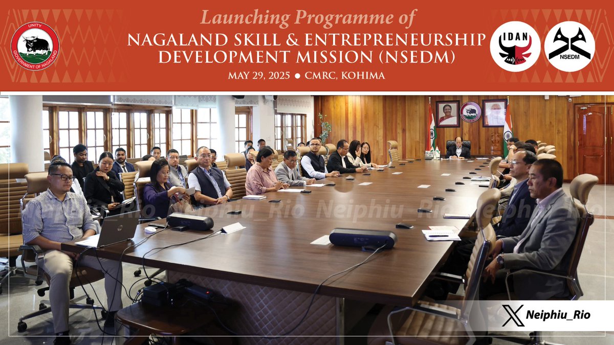 Launched Nagaland Skill &amp; Entrepreneurship Development Mission 2025, which was a key highlight of my Budget Speech 2025-26. It aims to empower 5,000 youth in Nagaland with multi-driven skills &amp; create employment opportunities with training, placement, &amp; entrepreneurship dev.